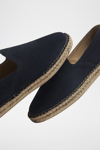 Espadrilles en nubuck - Bleu marine