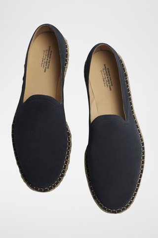 Espadrilles en nubuck - Bleu marine