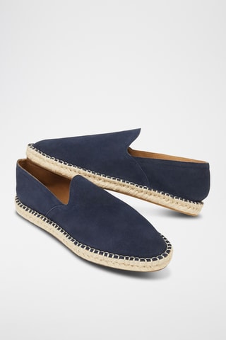 Espadrilles en nubuck - Bleu marine