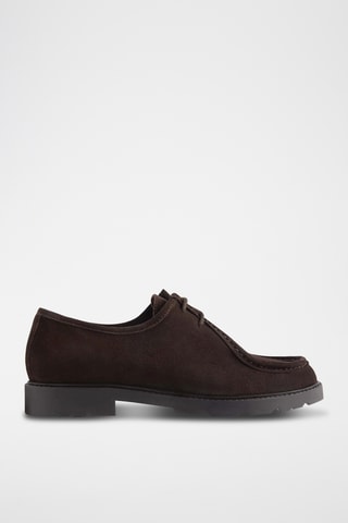Derbys en nubuck - Marron foncé