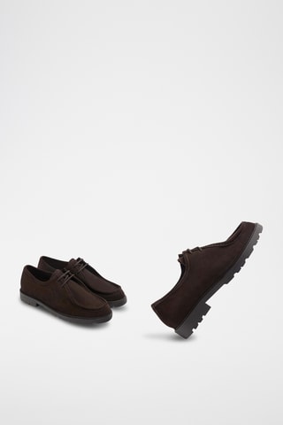 Derbys en nubuck - Marron foncé