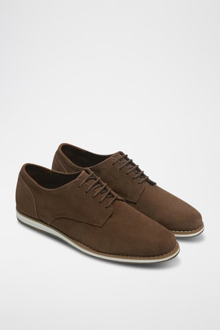 Derbys en nubuck - Marron