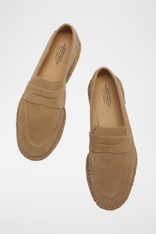 Mocassins en nubuck - Beige