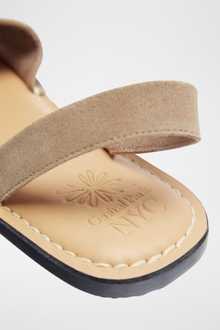 Sandales avarca en cuir - Taupe