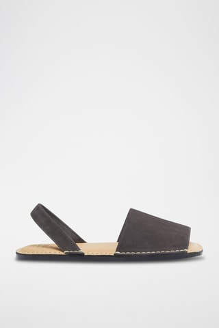 Sandales en nubuck - Gris foncé