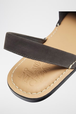 Sandales en nubuck - Gris foncé