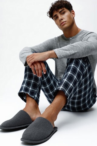 Pantoufles - Gris chiné