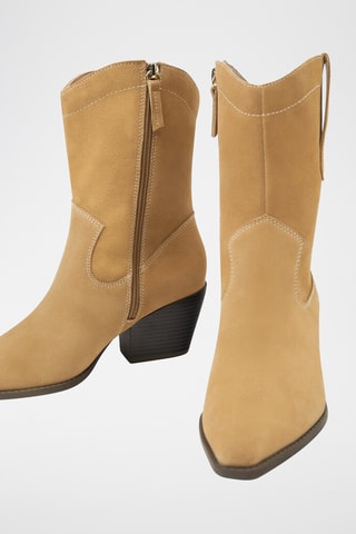 Bottines en nubuck - Camel