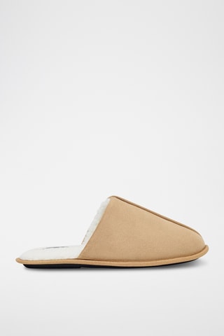 Pantoufles fourrées - Beige