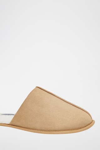 Pantoufles fourrées - Beige