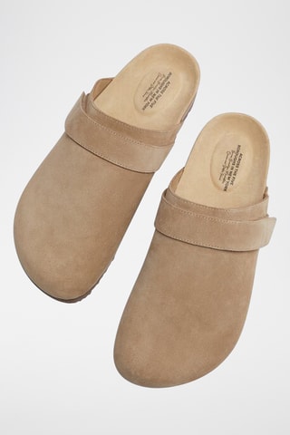 Sabots en cuir - Beige