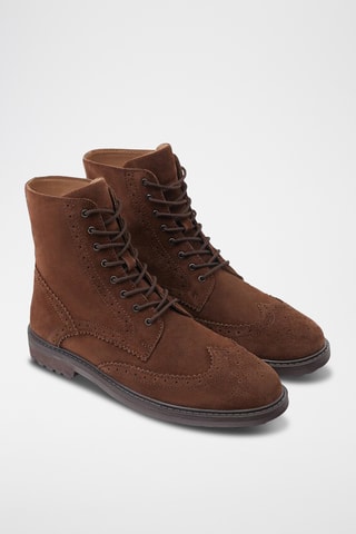 Boots en nubuck - Marron