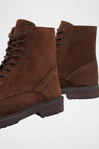 Boots en nubuck - Marron