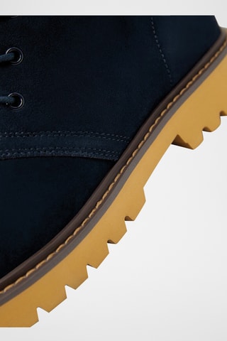 Boots en nubuck - Bleu marine