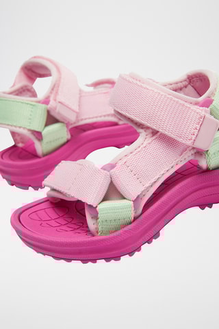 2 paires de sandales - Rose et violet