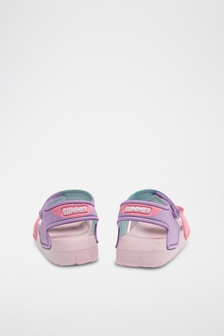 2 paires de sandales - Rose et violet
