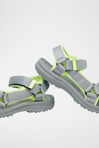 Sandales - Gris clair et vert