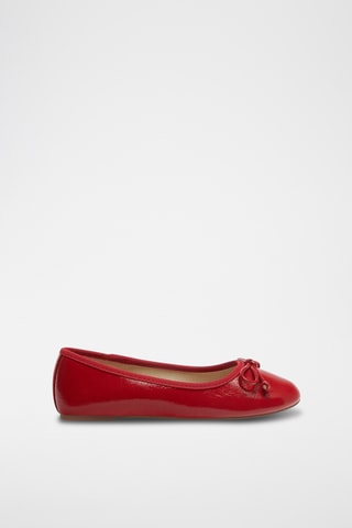 Ballerines vernies - Rouge