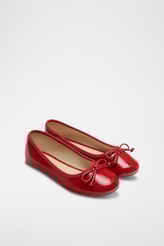 Ballerines vernies - Rouge