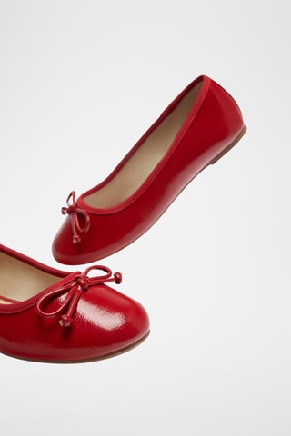 Ballerines vernies - Rouge