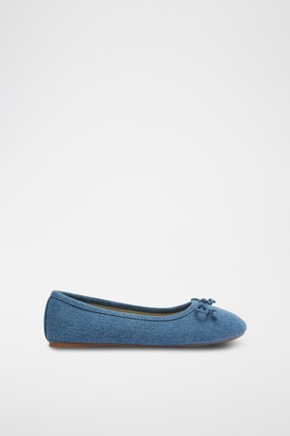 Ballerines en jean - Bleu cobalt