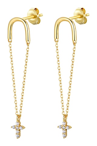 Brincos folheados a ouro fino amarelo