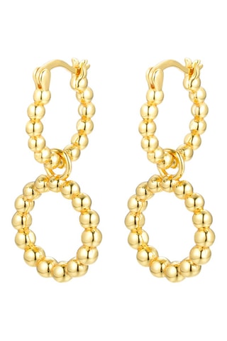 Brincos folheados a ouro fino amarelo