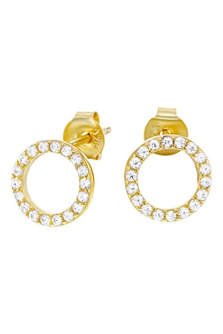 Brincos folheados a ouro fino amarelo