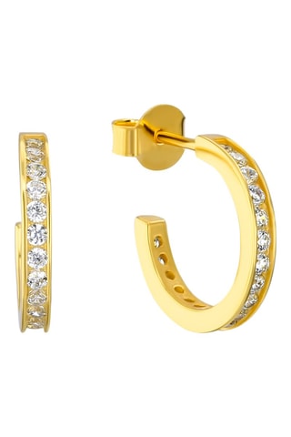 Créoles dorées à l'or fin jaune
