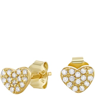 Boucles d'oreilles - Laiton doré & oxyde de zirconium