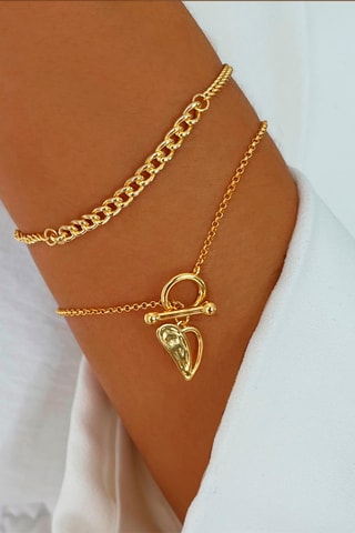 Pulseira folheada a ouro fino amarelo