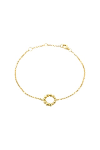 Pulseira folheada a ouro fino amarelo