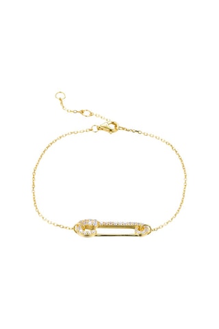 Pulseira folheada a ouro fino amarelo