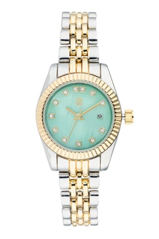 Legering Quartz Horloge - Zilverkleurig en Goudkleurig