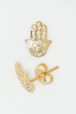 Brincos Main de Fatma Ouro amarelo