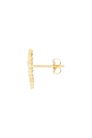 Brincos Flores cintilantes Ouro amarelo