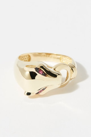 Anel Gold animal Ouro amarelo