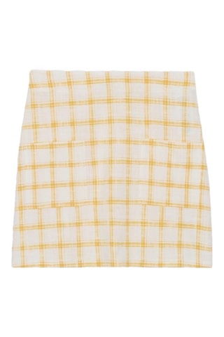 Jupe droite taille haute - Blanc