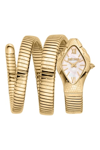 Montre à quartz en acier - Doré