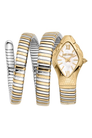Montre à quartz en acier - Argenté et doré