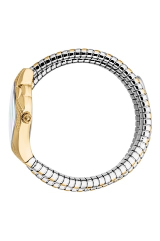 Montre à quartz en acier - Argenté et doré