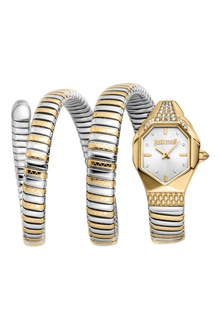 Montre à quartz en acier - Argenté et doré