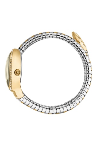 Montre à quartz en acier - Argenté et doré