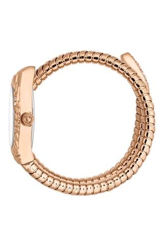 Montre à quartz en acier - Doré rose et argenté