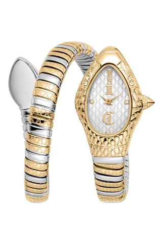Montre à quartz en acier - Argenté et doré
