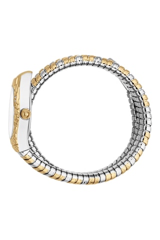 Montre à quartz en acier - Argenté et doré