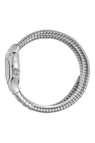 Montre à quartz en acier et cristaux tchèques