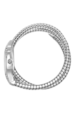 Montre à quartz en acier et cristaux tchèques - Argenté