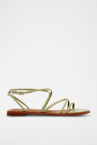 Sandales en cuir - 
Vert