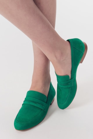Mocassins en cuir Homassin - Vert